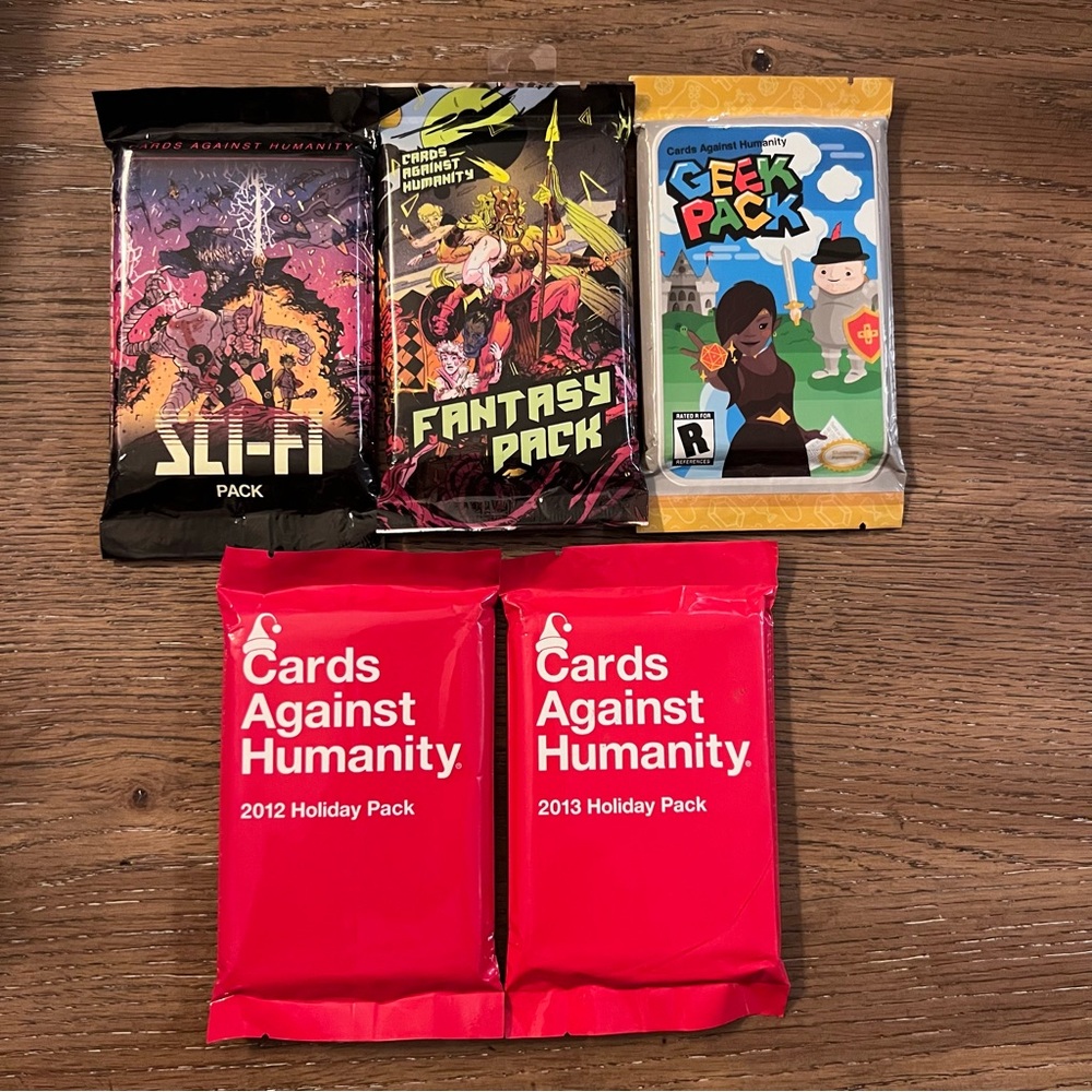 Cards Against Humanity Game - 5 Expansion Packs